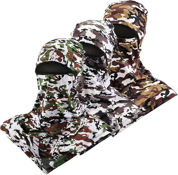 Smart SATINIOR 3 Piece Balaclava Face Cover Sun Protection Neck Cover Summer Detailed