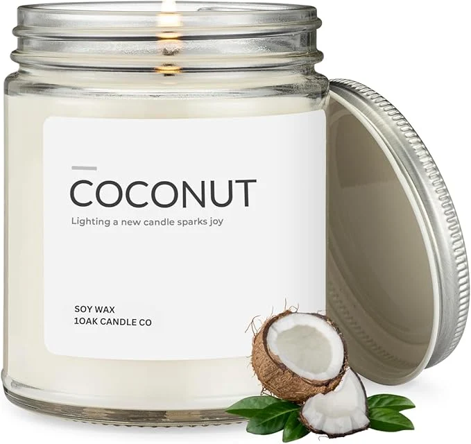 High-End 1OAK Coconut Candle Fine Crafted