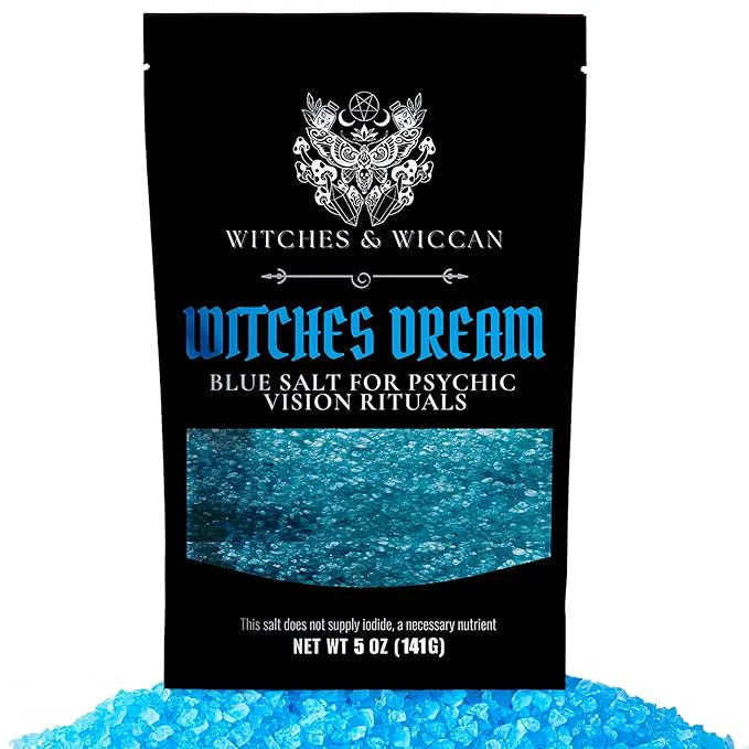 Fine Crafted Blue Witch's Dream Sea Salt for Psychic Vision Astral Travel Rituals – Minimalist