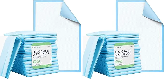 Artisan Dynarex Disposable UnderPad 17 quot x 24 quot 22g Medical-Grade Incontinence Bed Pad to Protect Sheet Mattresses and Furniture 100 Count Pack of 2 Original