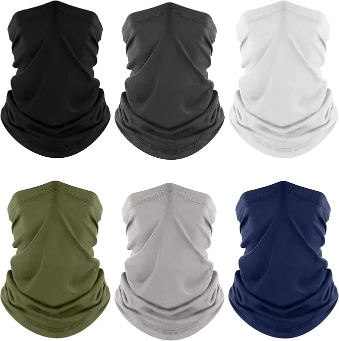Luxury Fuinloth Neck Gaiter 6 Pack Cooling UV Protection Bandana Face Mask Gator Scarf Prestigious