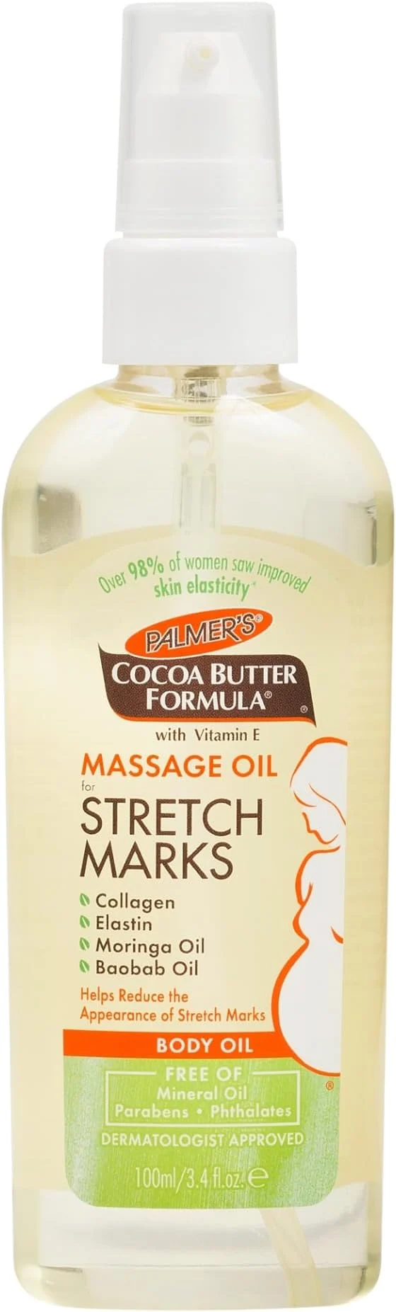 Green Palmer's Cocoa Butter Formula Massage Oil Eco-Friendly