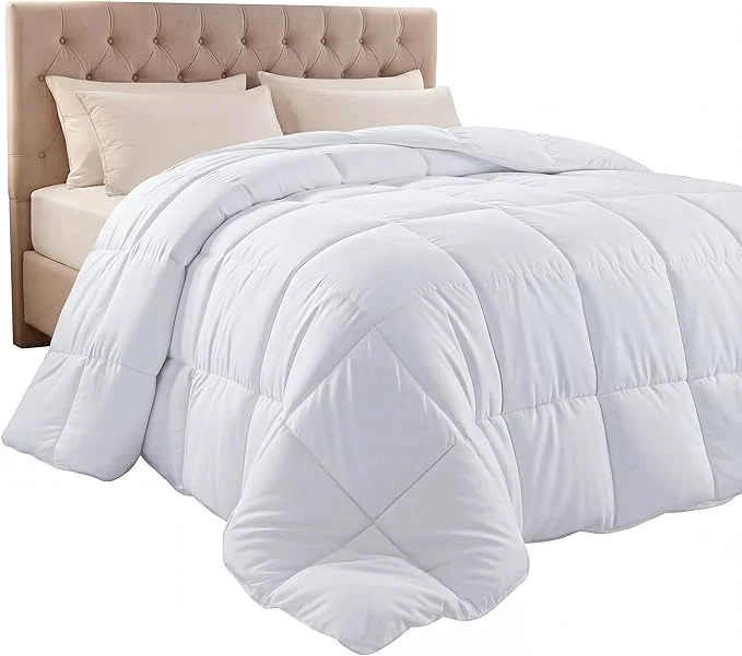 World-Class Utopia Bedding Comforter Duvet Insert Quilted Comforter with Corner Tabs Box Stitched Down Comforters Full Size White Healthy