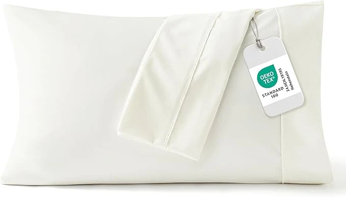 Reliable Bedsure King Size Pillow Cases Set of 2 - Ivory White Brushed Microfiber Pillowcases 2 Pack Super Soft Pillow Case Cover with Envelope Closure for Kids Wrinkle Fade Resistant 20x36 Inches Versatile