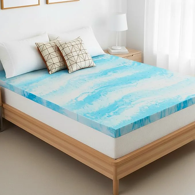 Carefully Designed Memory Foam Mattress Topper Queen - 3 Inch Gel Infused Bed Toppers Pressure Relief Mattress Pad CertiPUR-US World-Class