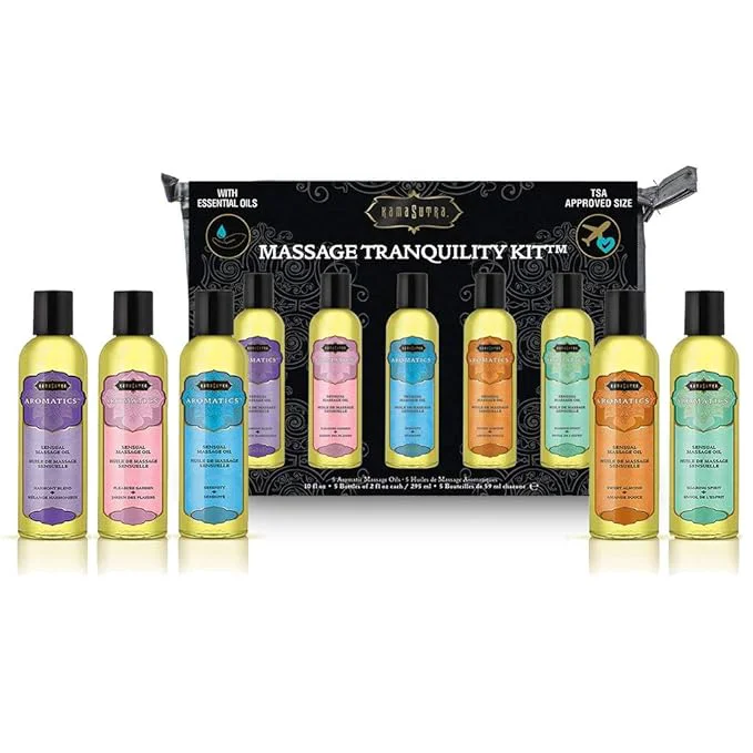 Secure KAMA SUTRA Aromatics Massage Oils – Set of 5 Bottles 2 fl oz Each Rich Blend Outstanding