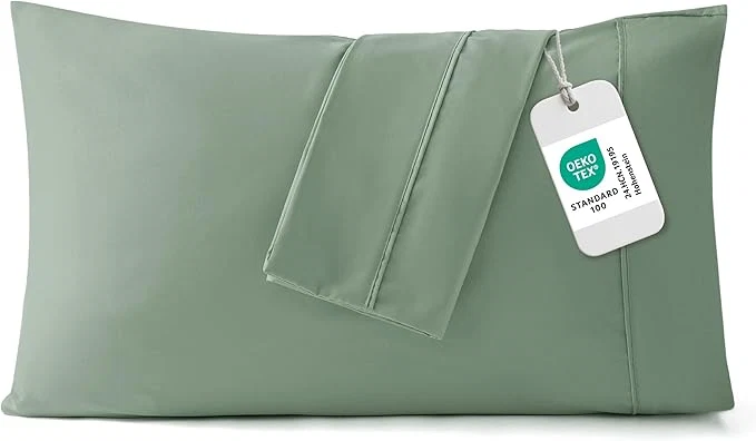 Sophisticated Bedsure King Size Pillow Cases Set of 2 - Sage Green Brushed Microfiber Pillowcases 2 Pack Super Soft Pillow Case Cover with Envelope Closure for Kids Wrinkle Fade Resistant 20x36 Inches Exceptional