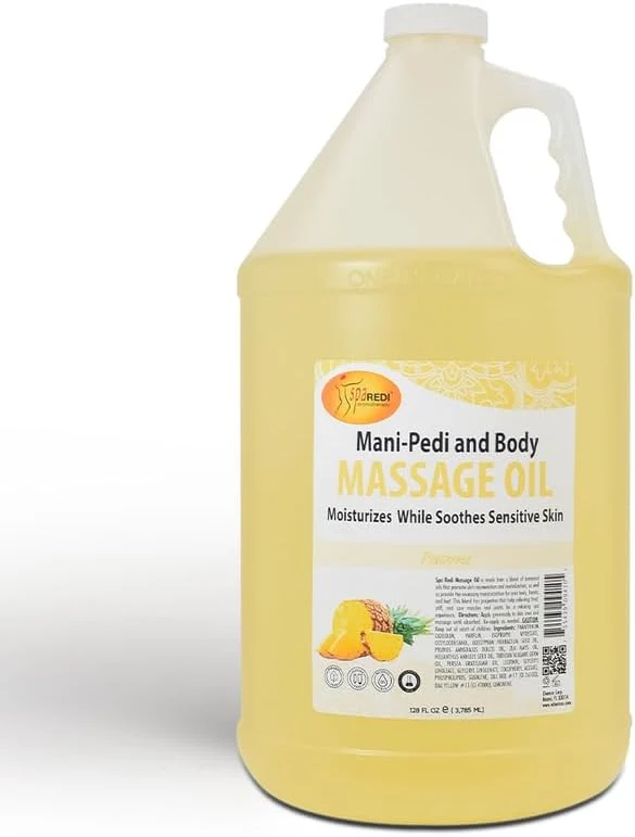 Functional SPA REDI - Massage Oil 128 Oz - Professional Pedicure Full Body Massage Excellent