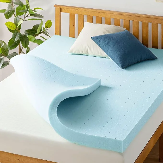 Certified Price Mattress 4 Inch Ventilated Memory Foam Mattress Topper Cooling Gel Infusion CertiPUR-US Dorm Essentials King Trusted