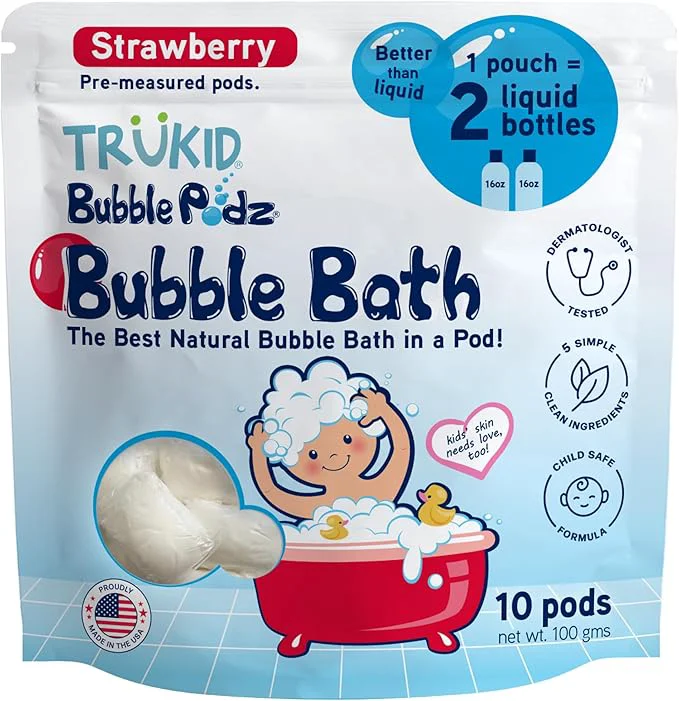 High-Performance TruKid Bubble Podz Bubble Bath for Kids Babies Tear Gentle Responsible