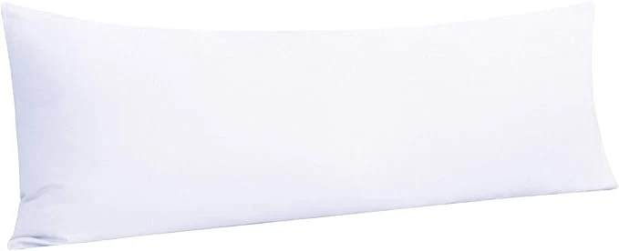 Trendy NTBAY Body Pillowcase - Brushed Microfiber 20x54 Pillowcase - Soft Wrinkle- Fade-Resistant Stain-Resistant White Body Pillow Cover with Envelope Closure - 20x54 Inches White Optimized
