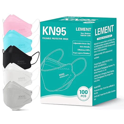 Easy-to-Use LEMENT KN95 Face Masks Secure