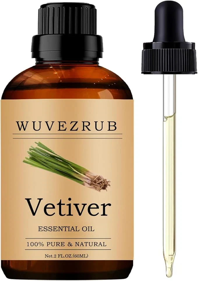 Breathable Vetiver Essential Oil 60ML Pure and Natural