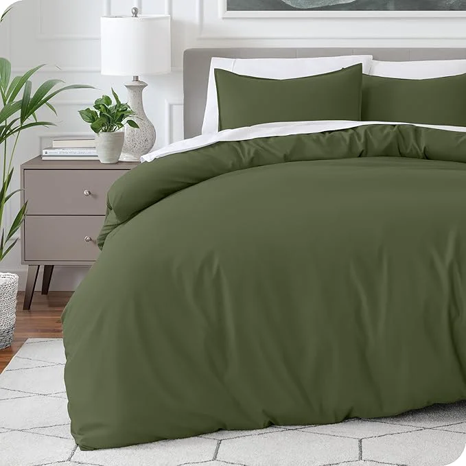 Smart Bare Home Bedding Duvet Cover California King Size - Premium 1800 Super Soft Collection - Lightweight Cooling - Soft Breathable Bedding Duvet Cover Cal King Cypress Fine