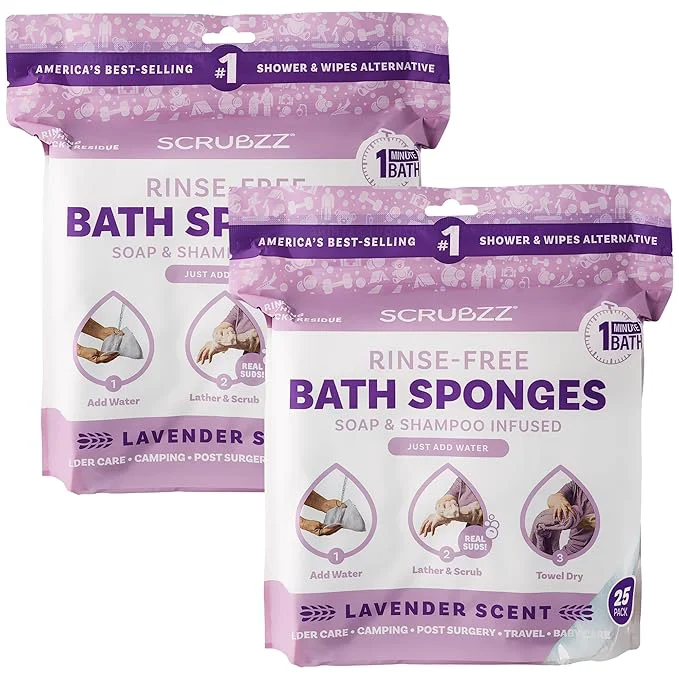 Exceptional Scrubzz Disposable No Rinse Bathing Wipes Next-Generation