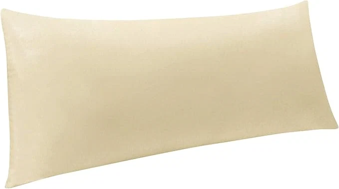NTBAY Body Pillowcase - Brushed Microfiber 20x54 Pillowcase - Soft Wrinkle- Fade-Resistant Stain-Resistant Light Taupe Body Pillow Cover with Envelope Closure - 20x54 Inches Light Taupe Stylish