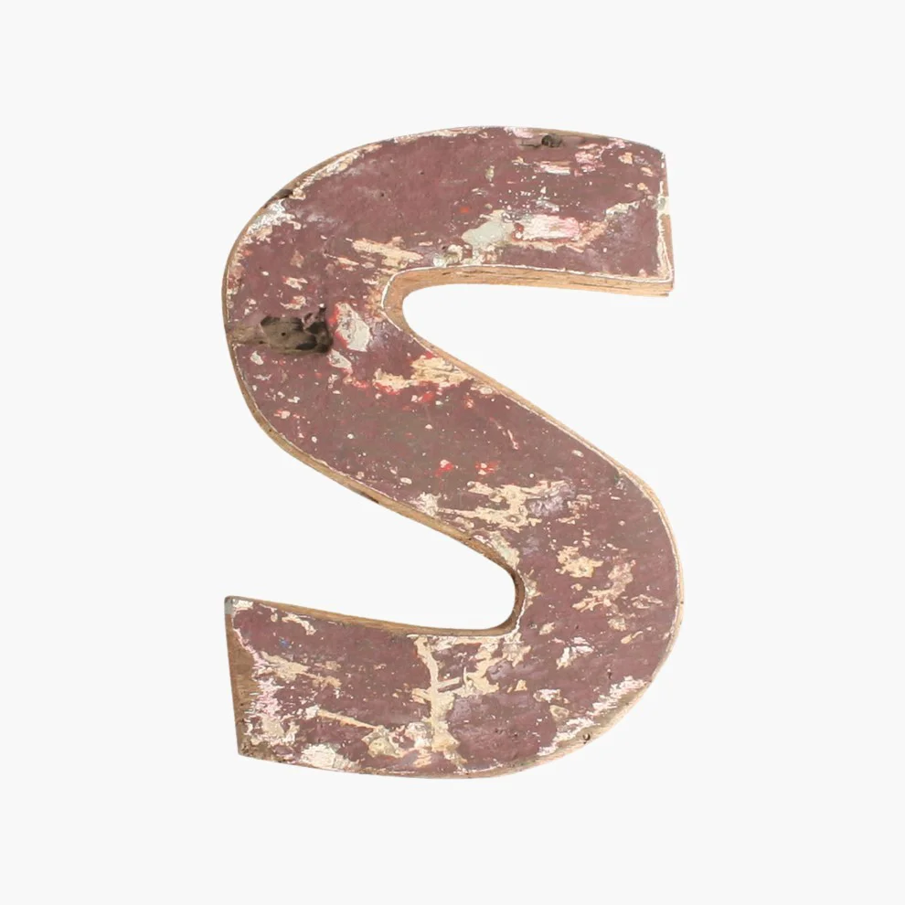 Soft Houten letter S Verified