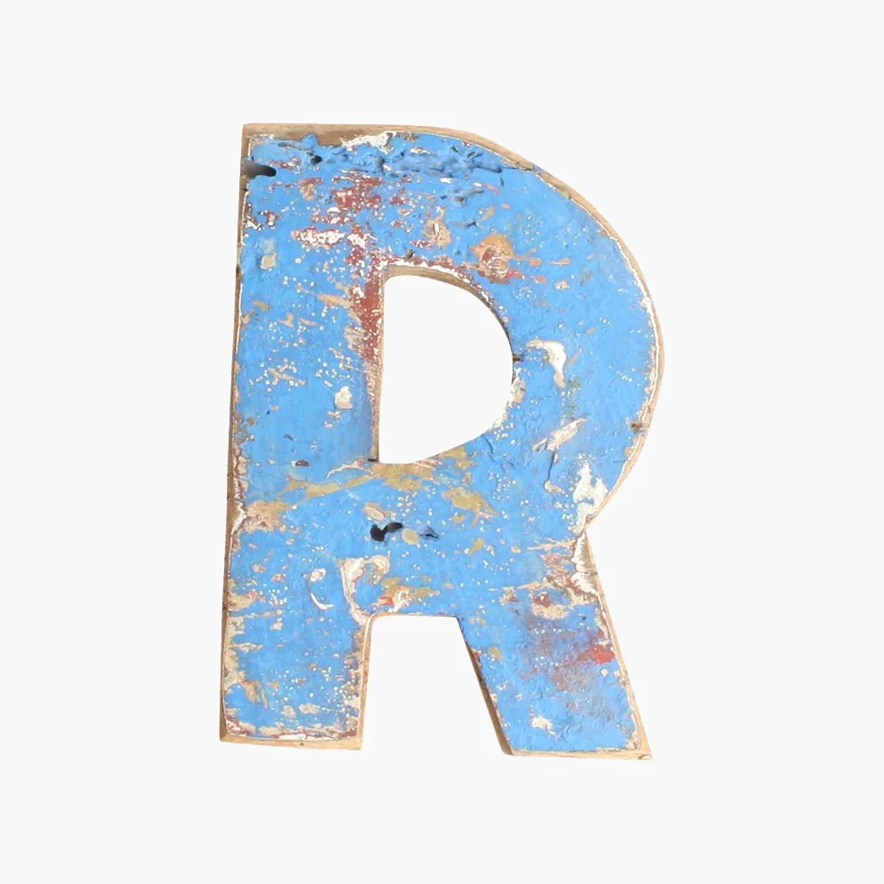 Exceptional Boatwood letter R Outstanding
