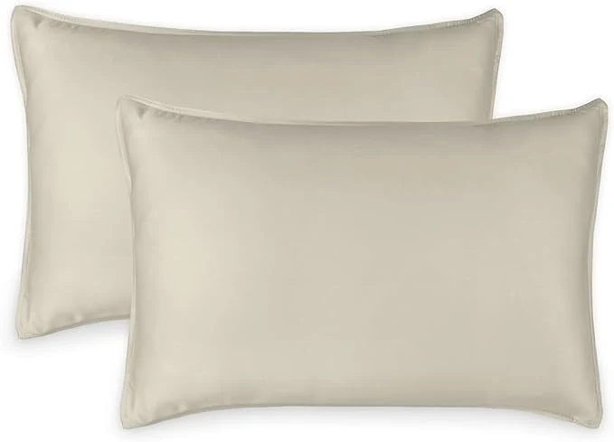 Next-Generation Queen Pillowcases by Pure Bamboo Organic Viscose Derived from Bamboo Luxuriously Soft amp Cooling Double Stitching Envelope Closure 2 Queen Pillowcases Birch Traditional