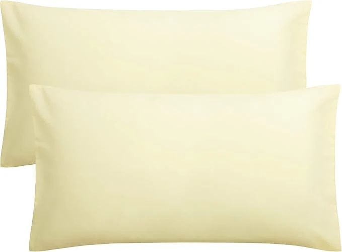 Elegant FLXXIE King Pillow Cases Set of 2 Soft Microfiber Pillow Covers with Envelope Closure Wrinkle Fade and Stain Resistant Pillowcases 20x36 Ivory Fast
