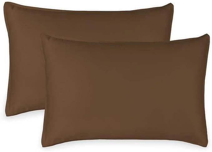 Detailed Queen Pillowcases by Pure Bamboo Organic Viscose Derived from Bamboo Luxuriously Soft amp Cooling Double Stitching Envelope Closure 2 Queen Pillowcases Coconut Husk Elite