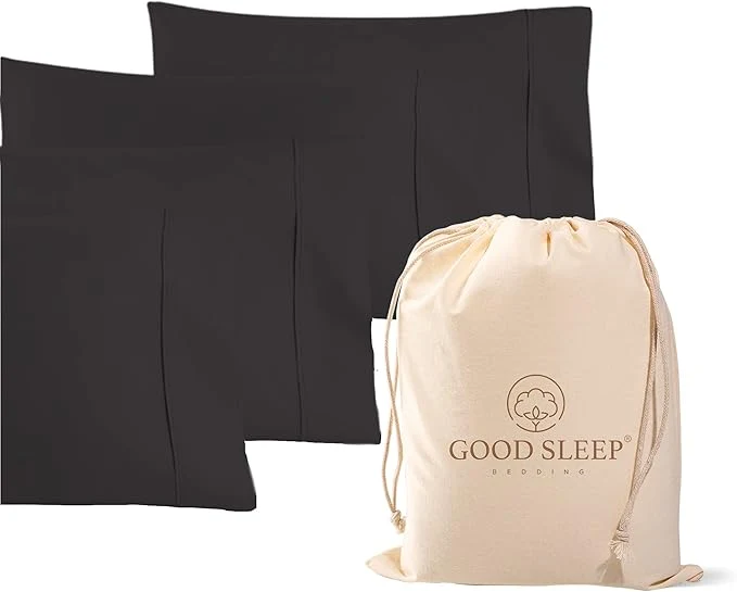 Official 1000 TC Dark Gray King Pillowcases Set of 4 Egyptian Cotton Pillow Cases with Long Staple Cotton amp Sateen Weave Silky Soft Hotel - Like Bed Pillow Covers for Comfy Sleeping Snug Fit Responsible