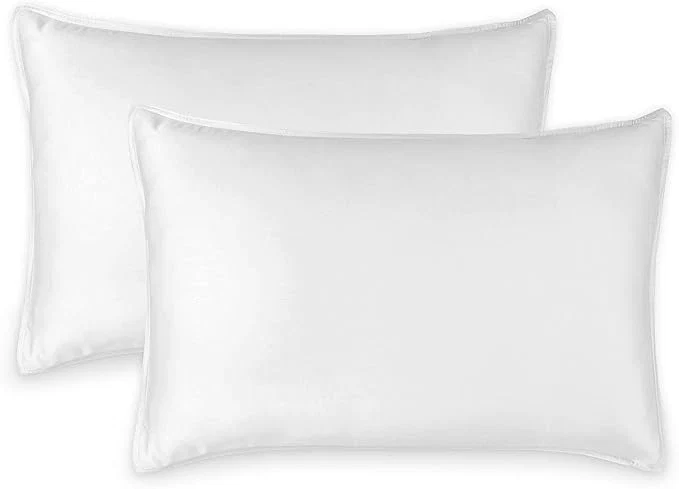 King Pillowcases by Pure Bamboo - Organic Viscose Derived from Bamboo Luxuriously Soft amp Cooling Double Stitching Envelope Closure 2 King Pillowcases White Safe