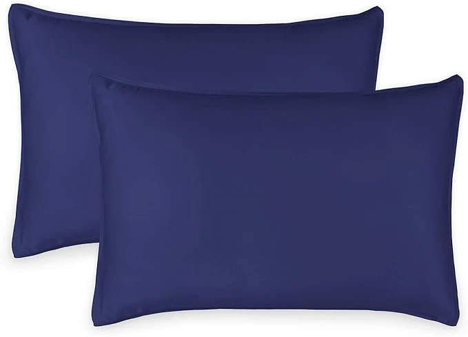 Fine Crafted King Pillowcases by Pure Bamboo Organic Viscose Derived from Bamboo Luxuriously Soft amp Cooling Double Stitching Envelope Closure 2 King Pillowcases Cobalt Blue Expertly Made