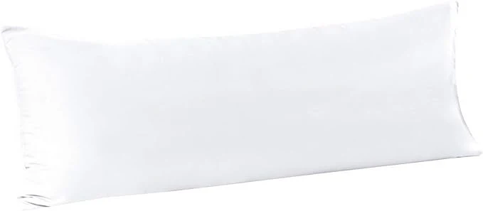 Official FLXXIE Body Pillow Cover - Super Soft Microfiber 20x54 Body Pillow Case - Envelope Closure Wrinkle Stain Resistant 20x54 Long Pillowcase White Artisan