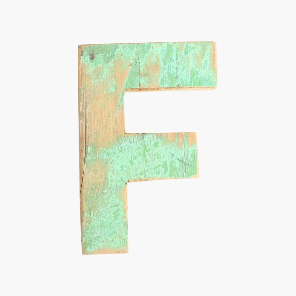 High-Performance Houten letter F Traditional