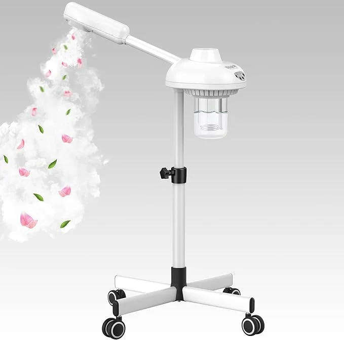 Healthy TASALON Professional Facial Steamer on Wheels Hot Ozone Face Steamer Original Design