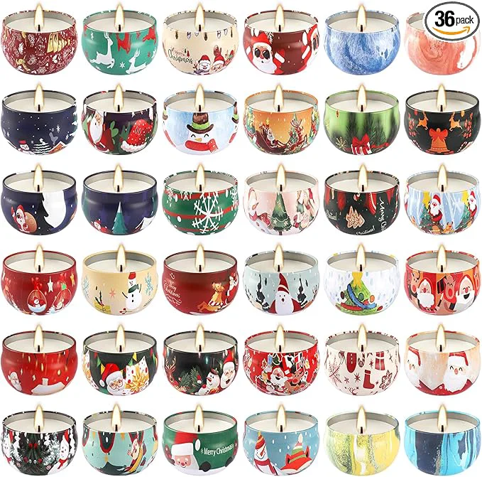 First-Class WPONSZU 36 Pack Christmas Scented Candles Candvent Calendar 2025 Gift Set Healthy