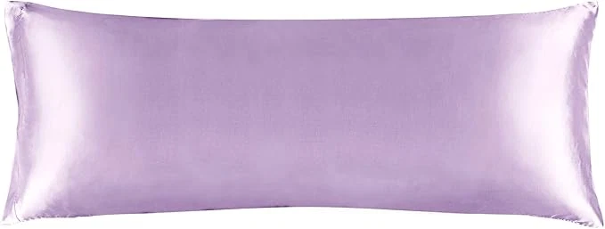 Reliable BEDELITE Satin Body Pillow Cover Super Soft and Cooling Body Pillow Pillowcase for Hair and Skin Breathable Silky Full Long Pillowcase Cover 20 quot x54 quot Lavender Quality