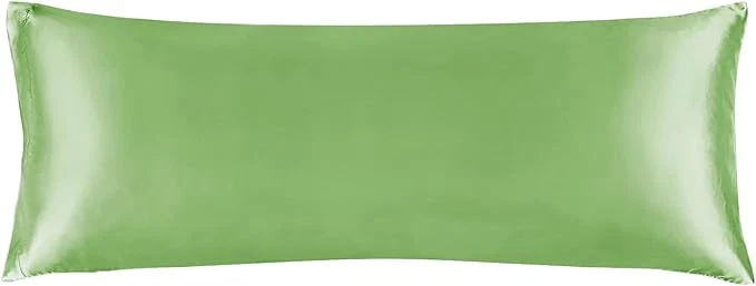Exclusive BEDELITE Satin Body Pillow Cover Super Soft and Cooling Body Pillow Pillowcase for Hair and Skin Breathable Silky Full Long Pillowcase Cover 20 quot x54 quot Sage Green Premium Material