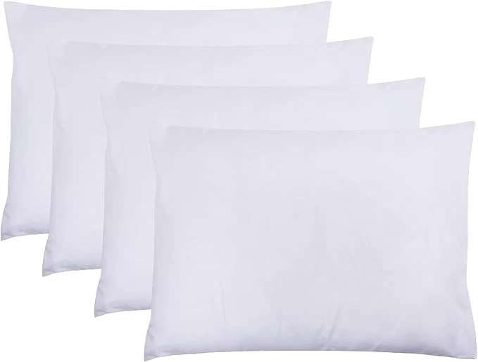 Advanced ZPECC White Pillow Cases Standard Size Set of 4 20x26 Envelope Closure Pillowcases Soft Plain Brushed Microfiber Covers Hypoallergenic Breathable Durable
