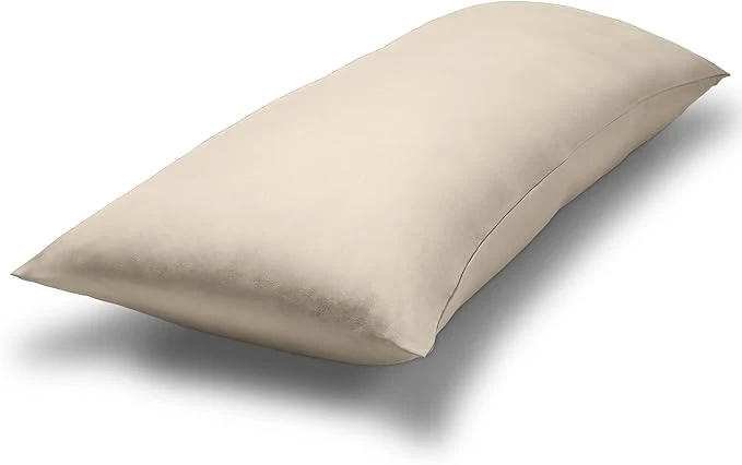 Excellent Bare Home Microfiber Body Pillow Cover - Ultra Soft - Cooling Pillowcase - Double Brushed - Pillowcase with Zipper Closure - Easy Care 20 39 39 x54 39 39 Body Pillow Cover Sand Lightweight