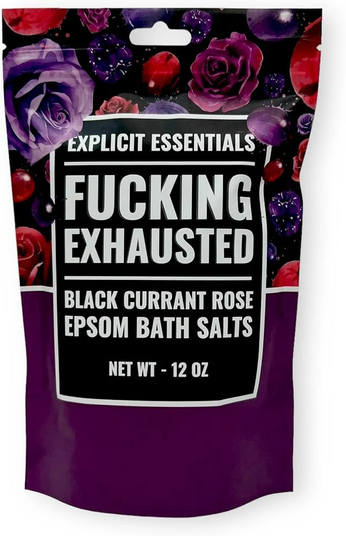 Durable Explicit Essentials Black Currant Rose Epsom Bath Salts Relaxation Blend Elegant