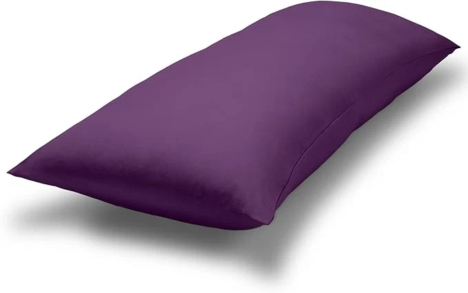 Smooth Bare Home Microfiber Body Pillow Cover - Ultra Soft - Cooling Pillowcase - Double Brushed - Pillowcase with Zipper Closure - Easy Care 20 39 39 x54 39 39 Body Pillow Cover Plum Healthy