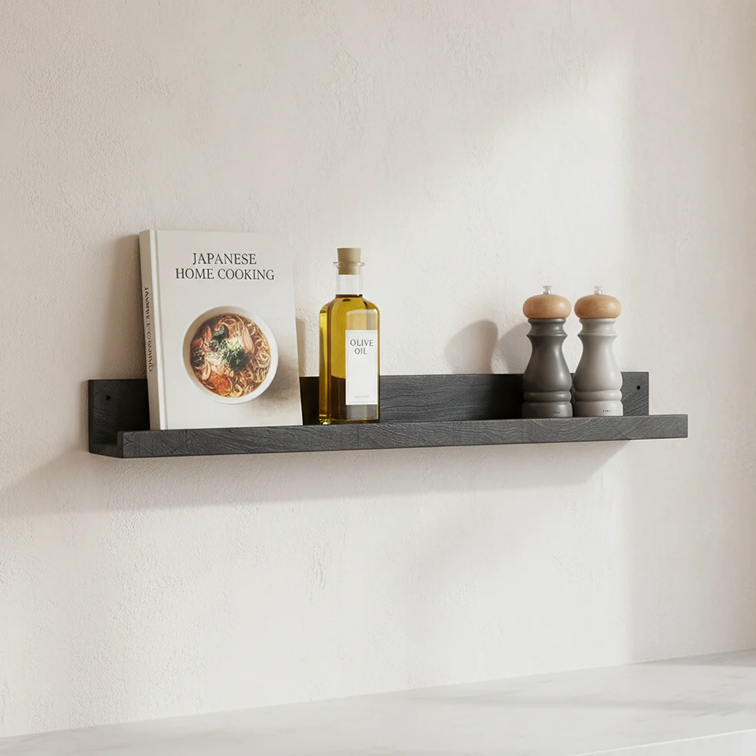 Refined Factory black wall shelf small Smart