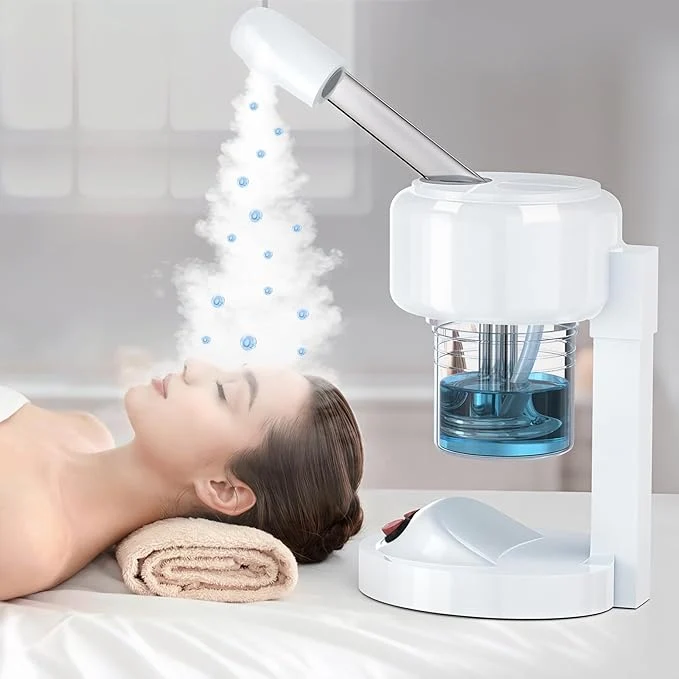Durable Portable Facial Steamer with Removable Water Cup UV Ozone Nano Ionic Face Trusted