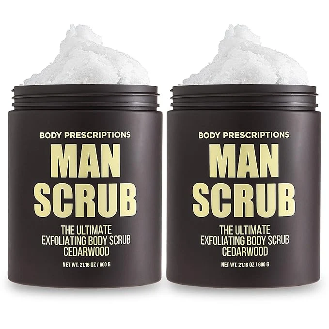 Functional Body Prescriptions Men s Exfoliating Body Scrub – Skin Cleansing Wash Efficient