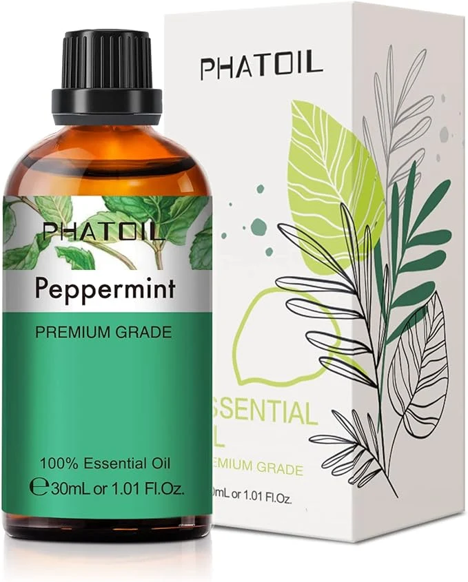 Selected Peppermint Essential Oil 1.01Fl.Oz PHATOIL Pure Essential Oil Singles Breathable