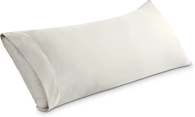 Elegant Bare Home Microfiber Body Pillow Cover - Ultra Soft amp Cooling - Double Brushed - Envelope Closure - Easy Care 20 39 39 x54 39 39 Body Pillow Cover Cream Expertly Made