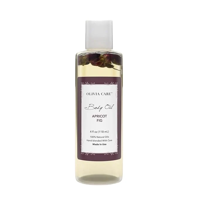 First-Class Olivia Care Body Oil Apricot Fig Vegan Natural Moisturizing Easy-to-Use
