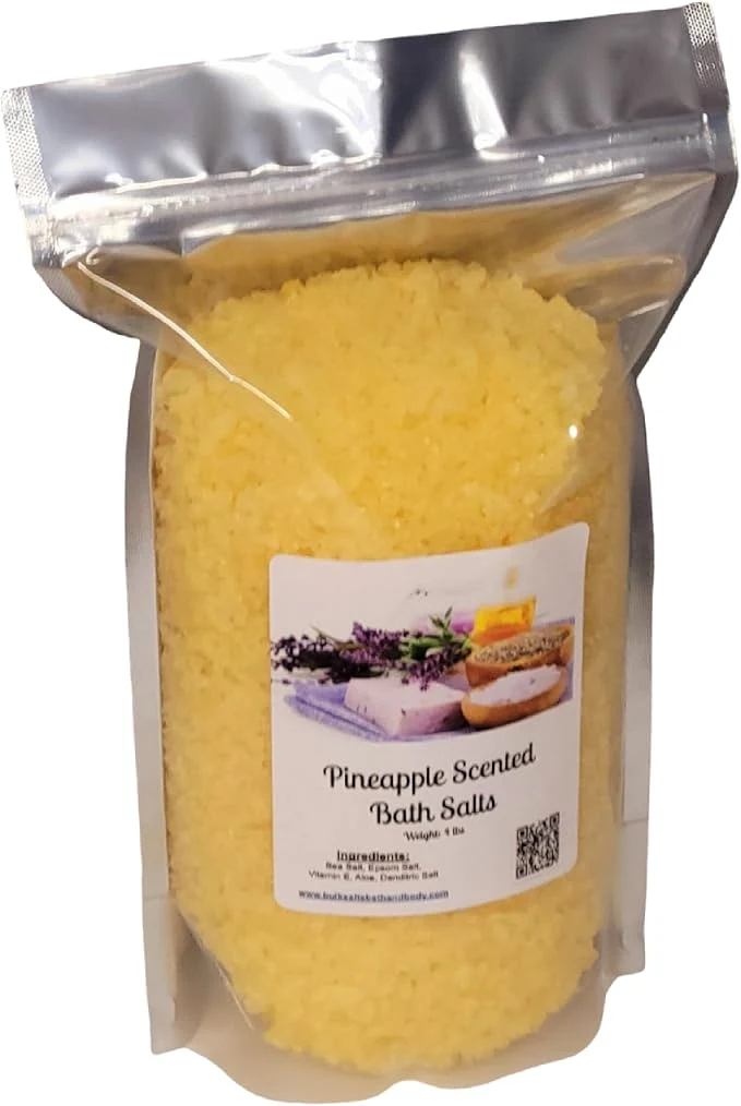 Authentic Bath Salts 4lb Bag Choose Your Scent Epsom Salt Sea Salt Bathing Fine Crafted