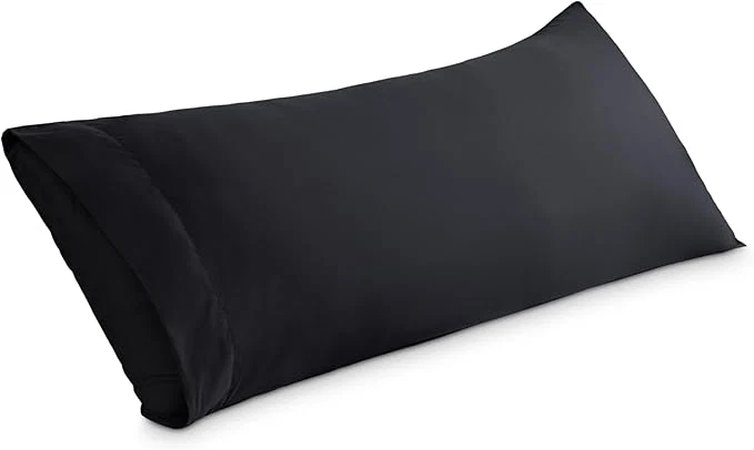 Optimized Bare Home Microfiber Body Pillow Cover - Ultra Soft amp Cooling - Double Brushed - Envelope Closure - Easy Care 20 39 39 x54 39 39 Body Pillow Cover Black Versatile