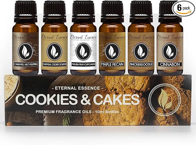 Effective Eternal Essence Oils Cookies Cakes Set of 6 Premium Fragrance Oils Luxury