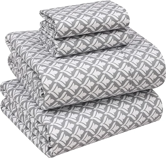 Detailed RUVANTI Cotton Sheets – Queen Size Percale Bedding Cooling amp Breathable Floral Design Durable with a Crisp Soft amp Comfortable Feel 16 quot Deep Pocket 4-Piece Set Idiomatic Expression Innovative