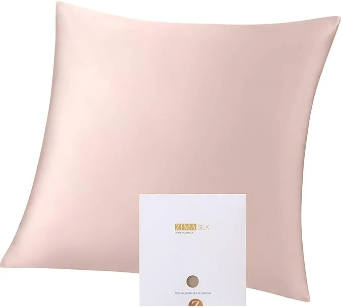 Convenient ZIMASILK Pure Mulberry Silk Pillowcase for Hair and Skin Health Both Sides 19 Momme Silk 1pc Throw 18 39 39 x18 39 39 Pink Traditional