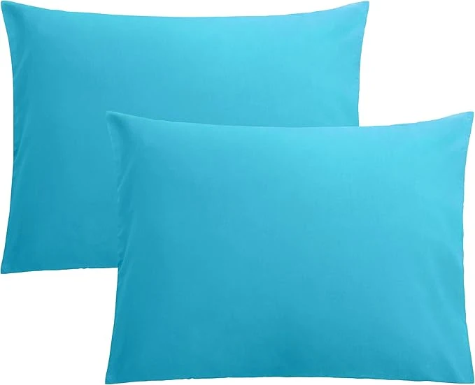 Selected FLXXIE Pillow Cases Standard Size Soft Microfiber Pillow Covers with Envelope Closure Wrinkle Stain Resistant Pillowcases 2 Piece Set 20x26 Blue Authentic